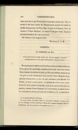 LXXXIII. Le Landgrave au Roi (29 avril 1607)