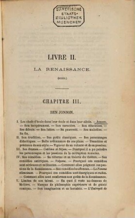 Histoire de la littérature anglaise, 2. La Renaissance : (suite)