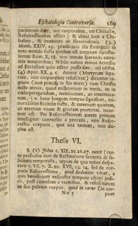 569-603, Thesis VI. - XI.
