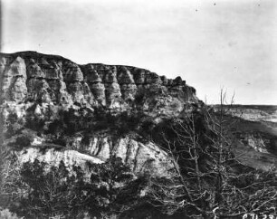 In den Badlands : Felsformation in den Badlands.