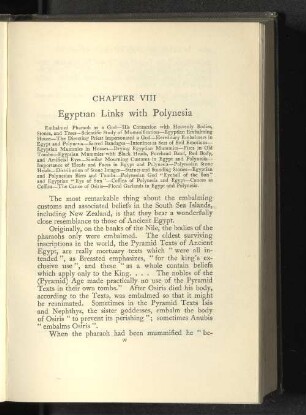 Chapter VIII Egyptian Links with Polynesia