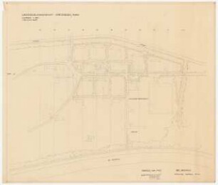 Siedlung Hinrichssegen, Bruckmühl: Lageplan 1:1000, 1. Bauabschnitt