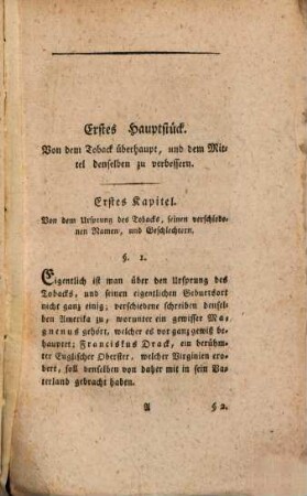 Ueber die Verbesserung des Landtobacks. Oder Anweisung den Landtoback in Brassilischen oder sogenannten Schwarzen zu verwandeln, und auch diesen schon auf dem Felde die Güte des Kanasters zu geben : Nebst einem Anhang verschiedene Sorten Rauch- und Schnupftoback zu fabrizieren, wie solche in Dünkirchen und Holland verfertigt werden, desgleichen die Saucen zu kochen, und was dazu für Ingredienzien genommen werden