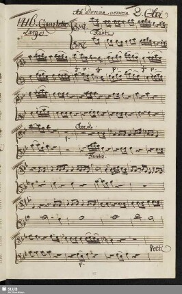 1416. Quartetto: Ah Dorina vezzosa / Sarti, G.