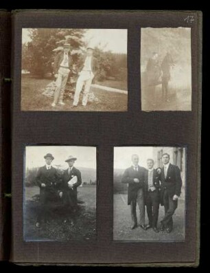 Gruppenaufnahmen, Reiter, Aussenaufnahmen