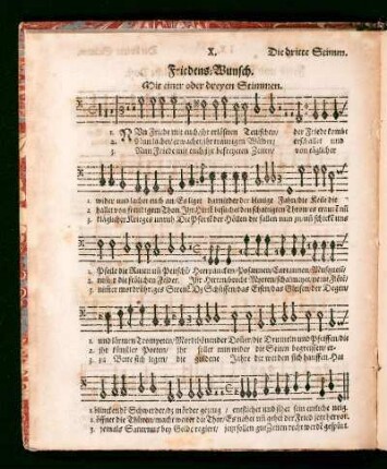 X. Friedens-Wunsch.