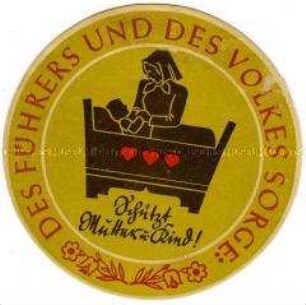 WHW-Abzeichen, Monatstürplakette, Haussammlung vom Februar 1935