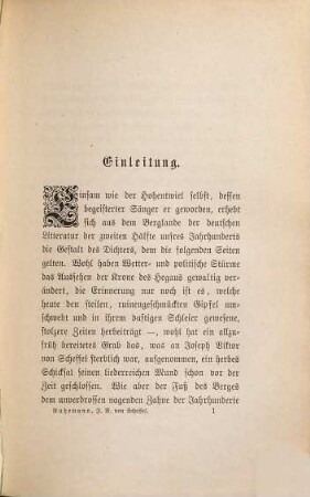Joseph Viktor von Scheffel : Sein Leben und Dichten