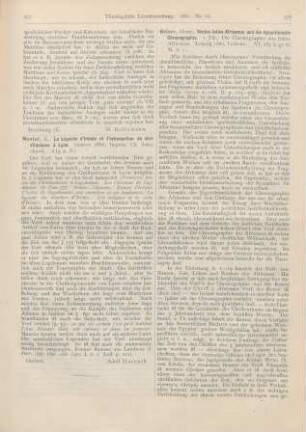 278-283 [Rezension] Gelzer, Heinrich, Sextus Julius Africanus und die byzantinische Chronographie. 1. Thl