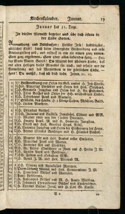 19-26, Januar - Junius