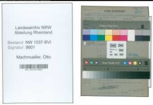 Entnazifizierung Otto Machmueller , geb. 14.02.1897 (Krim.Sekretaer)