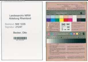 Entnazifizierung Otto Becker , geb. 04.02.1908 (Architekt)