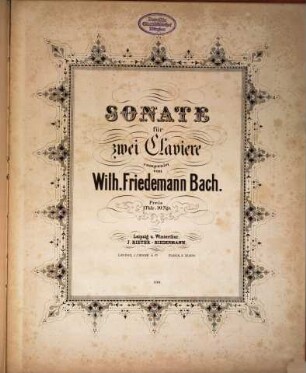 Sonate für zwei Claviere