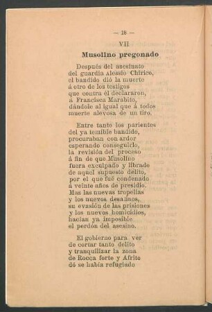 VII - Musolino pregonado