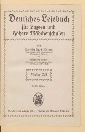 Teil 5 = [Kl. 5], [Schülerband]: [Teil 5 = [Kl. 5], [Schülerband]]