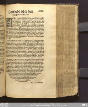 Vorrhede uber den Propheten Hosea.