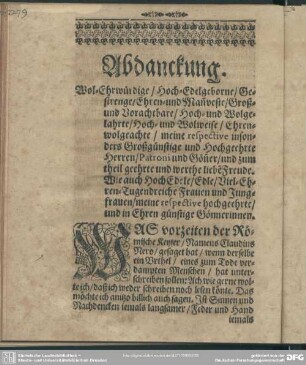 Abdankung : Abdanckung