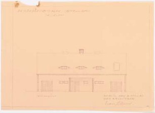 Herrenhaus Hohenborn bei Kassel Umbau: Stallgebäude: Südansicht 1:100