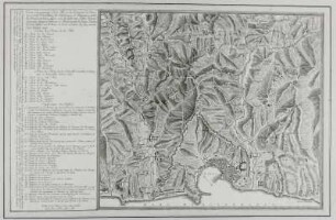 Carte Géometrique de la Ville et des Environs de Gene...(Genua und Umgebung mit Legende) (ca. 1:26 000)