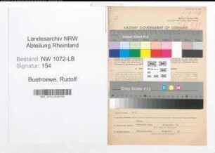 Entnazifizierung Rudolf Buetroewe , geb. 25.04.1894 (Kaufmann)