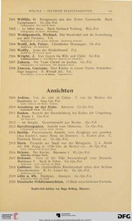 Ansichten (Nr. 2509 - 2589)