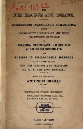 De iure imaginum apud Romanos