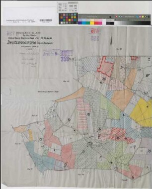 Beckum (Beckum), Umlegung Beckum-Ost, Besitzstandskarte Bl.3 -neuer Bestand