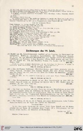 Zeichnungen des 19. Jahrh. (Nr. 204-210)