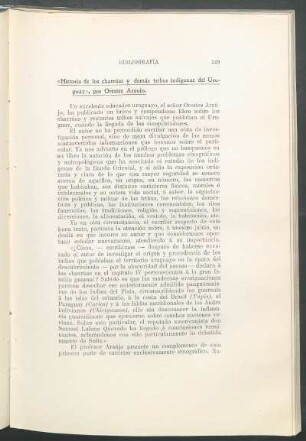"Historia de los charrúas y demás tribus indigenas del Uruguay", por Orestes Araújo