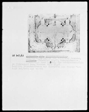Würzburg, Dom, Grundriss der Schönbornkapelle: Ausführungsgrundriss