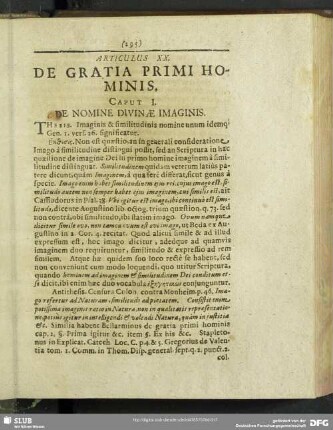 Articulus XX. De Gratia Primi Hominis