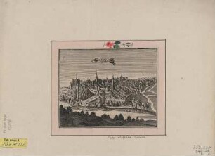 Ansicht von Bautzen, Kupferstich, um 1737 : Bautzen. - [Franckfurth ; Leipzig] : [Riegel] , [1737]. - 1 Kunstbl. : Kupferst. ; 18 x 14 cm