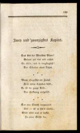 Zwey und zwanzigstes Kapitel.