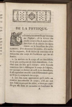 De la Physique.