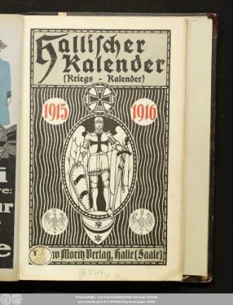 7/8.1915/16: Hallischer Kalender