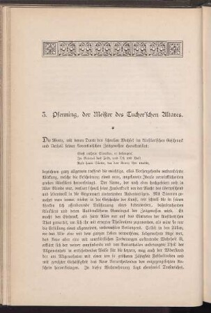 3. Pfenning, der Meister des Tucher'schen Altares.