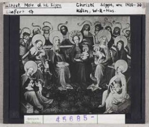 Ältester Meister der Heiligen Sippe: Christi Sippe. Köln, Wallraff-Richartz-Museum