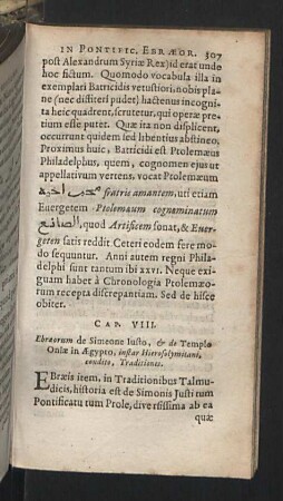 Cap. VIII. - XI.