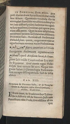 Cap. VIII. - XI.