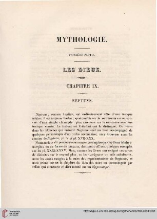 Mythologie. Première Partie: Les dieux
