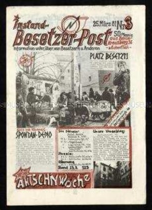 Zeitschrift der Berliner Hausbesetzerszene, 1. Jg. 1981, Nummer 3