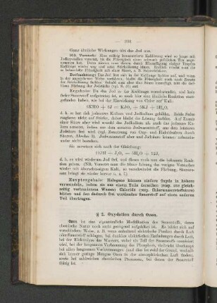 § 2. Oxydation durch Ozon.