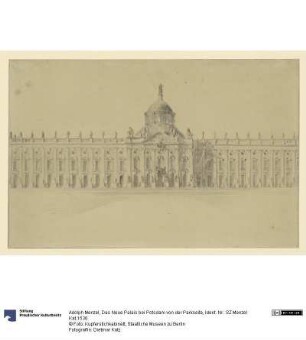 Das Neue Palais bei Potsdam von der Parkseite