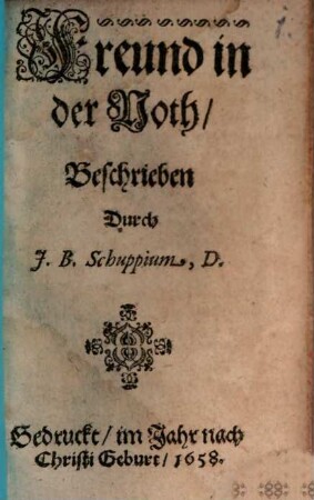 Freund in der Noth