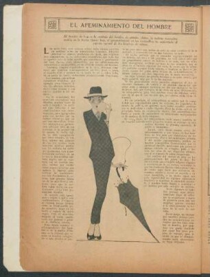 El afeminamiento del hombre