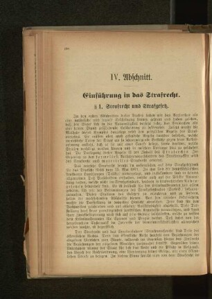 § 1. Strafrecht und Strafgesetz.