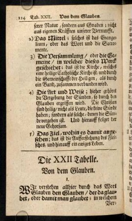 114-124, Die XXII. Tabelle
