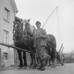 Spangenberg. Pferdefuhrwerk