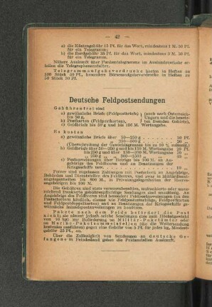 Deutsche Feldpostsendungen