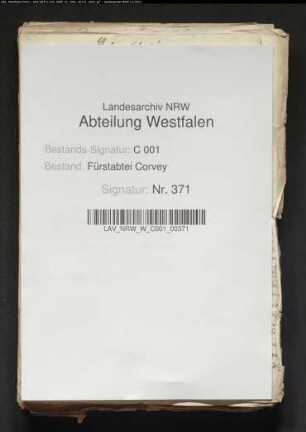 Korrespondenzen mit römischen Prälaten und Agenten zum Jurisdiktionsstreit mit dem Bischof von Paderborn